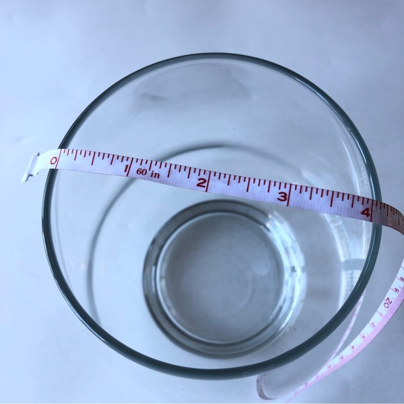 Contemporary Home Living Clear Transparent Cylindrical Hand Blown Glass Vase - Picture 6 of 7